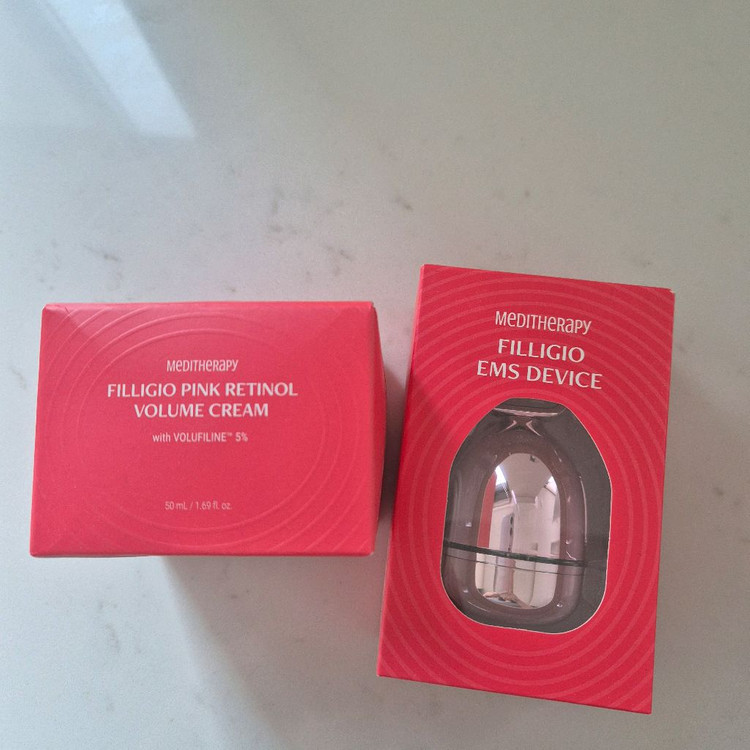 메디테라피 리프팅 볼륨 보르피린 필리지오 핑크 레티놀 크림+EMS 디바이스 이미지