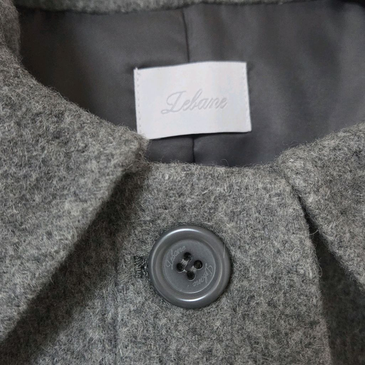 새상품) 르베인 2ND 케이프 후드 핸드메이드 코트 차콜 망토--7