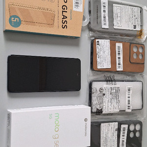 모토로라 G56 8/256 블랙 신품급 + 일체형 보조배터리