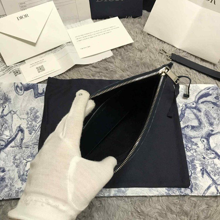 {클로젯}[백화점 풀구성+인보이스]디올 오블리크 A5 데님 클러치백--6