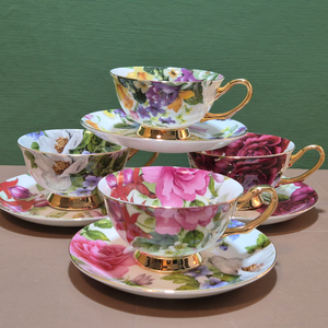 엔틱 퀸즈 로즈 찻잔 4조가격