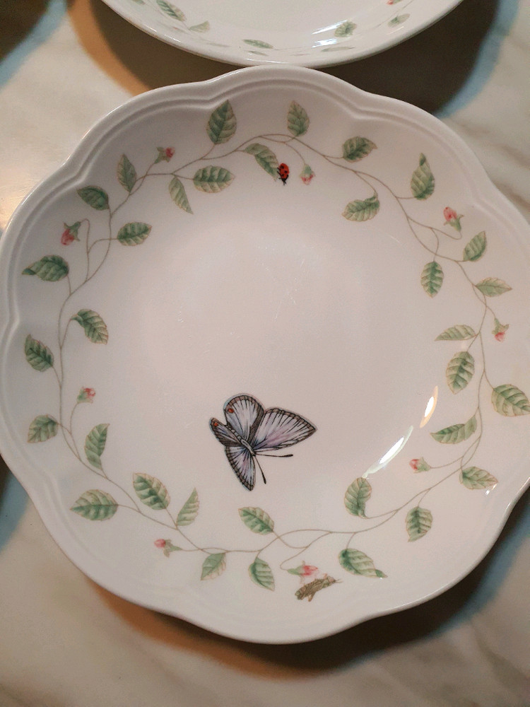 빈티지 레녹스 버터플라이 파스타볼4개 중찬기4개 일괄--2