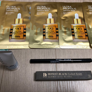 벤튼 어니스트 블랙 속눈썹영양제,바비브라운아이브로우, 앰플마스크팩, 라운드랩 클렌저 미니 일괄 팝니다.