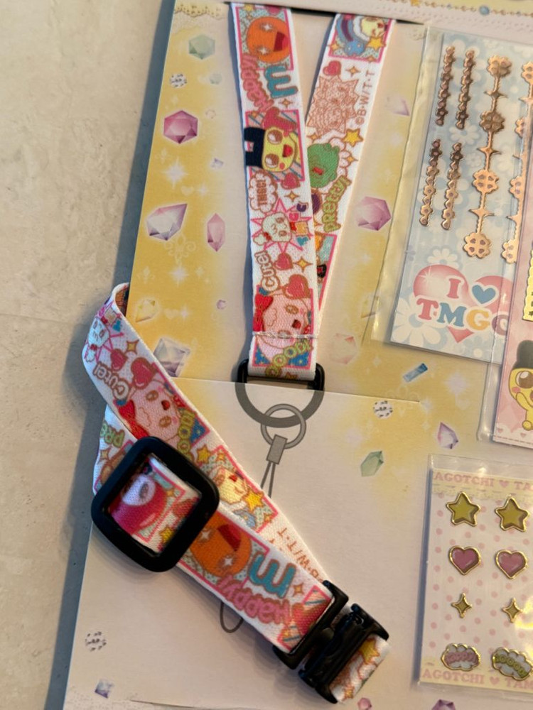 반다이정품 다마고치 피스 Ps 한정판 스트랩 화이트 (마메치 구치파치 메메치 키라릿치 유메미치) 이미지