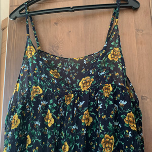 플라워 주름 나시 원피스 (미착용 새제품)