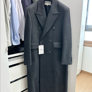 토니웩 해링턴 울 브레스티드 더블 코트 L 사이즈 이미지