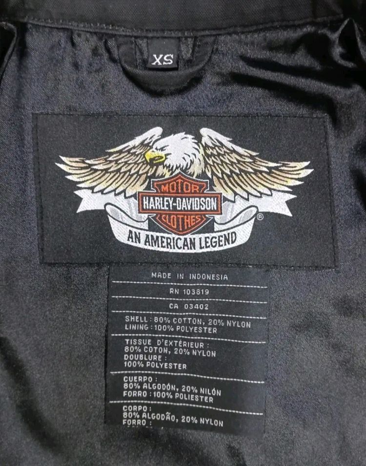 [정품] 할리데이비슨 여성용 나일론 자켓 XS 사이즈--8