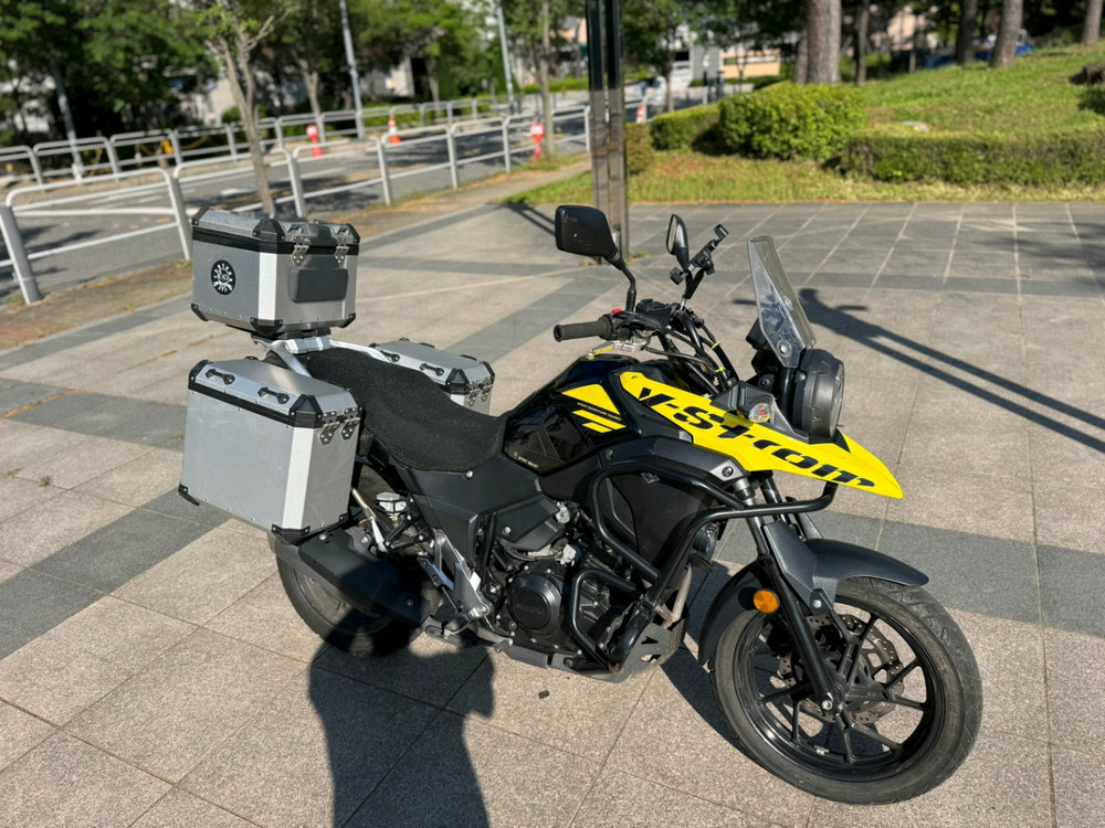 스즈키 브이스트롬250 18년식 짧은키로수 팝니다--0