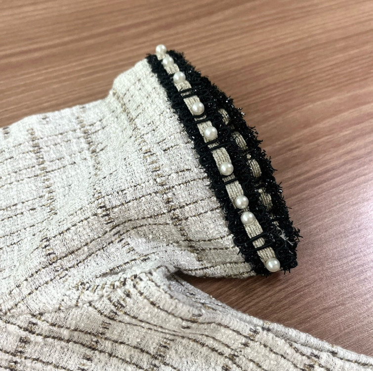 자라 트위드 니트 반팔 새상품--2