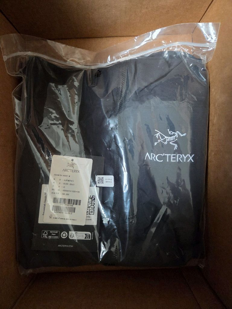 아크테릭스 스쿼미시후디 블랙 L사이즈 이미지