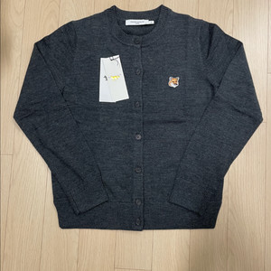 [거의 새제품] 메종키츠네 싱글폭스 가디건 여자 차콜 M 택포 18.5