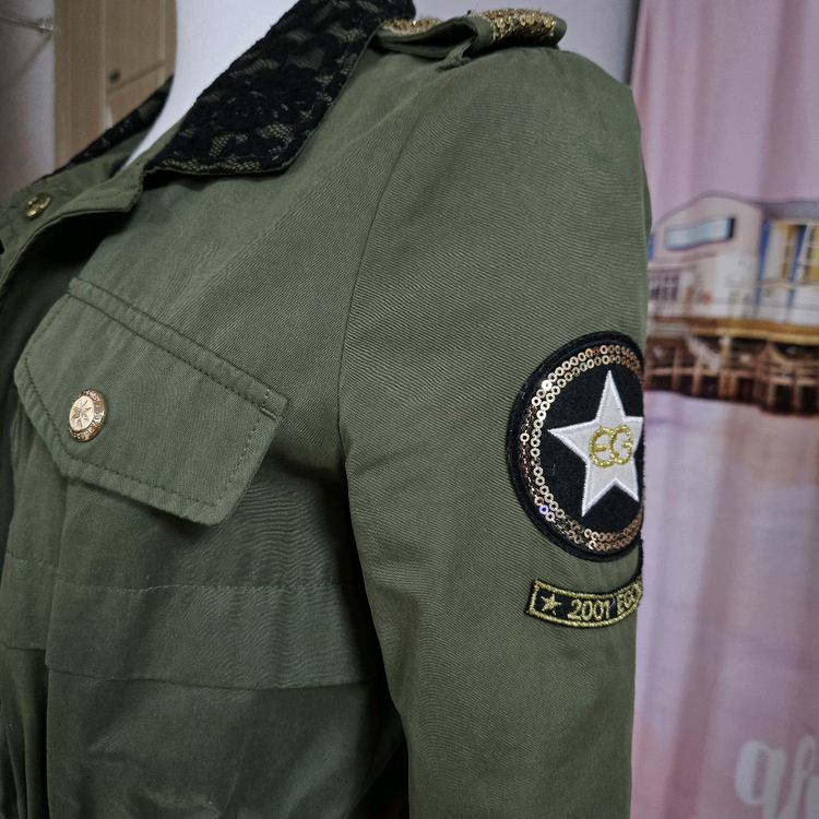 에고이스트 카키 캉캉 야상--3