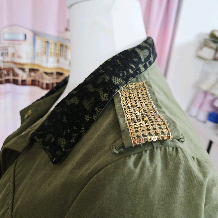 에고이스트 카키 캉캉 야상--4