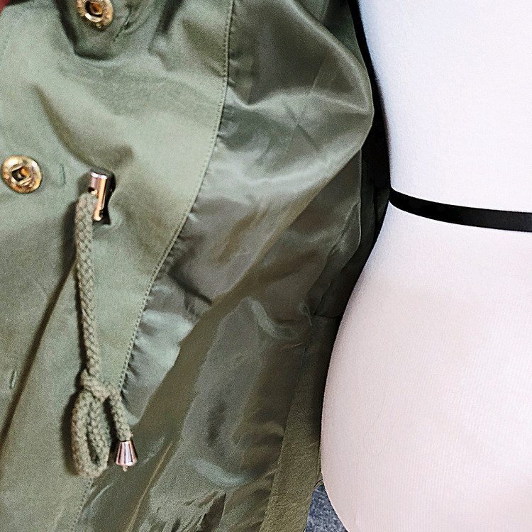 에고이스트 카키 캉캉 야상--7