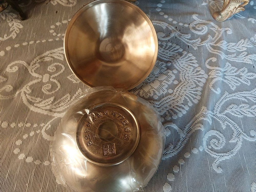 유기그릇(놋그릇)향원옥찬기 이미지