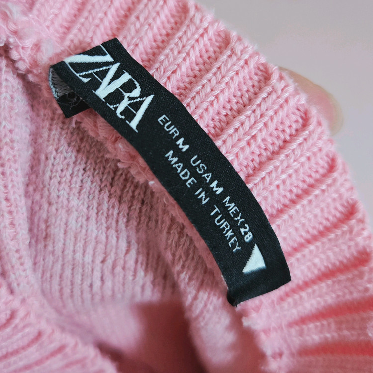 자라 핑크 니트--2