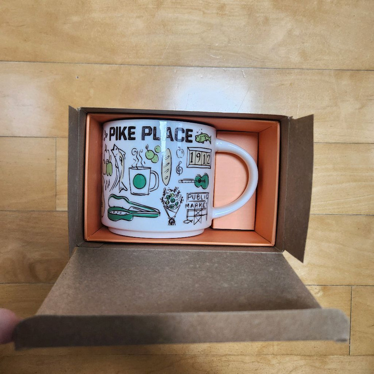 미국스벅1호점 파이크플레이스 머그컵 이미지
