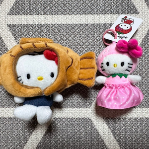 헬로키티 인형 키링 2종 세트 이미지
