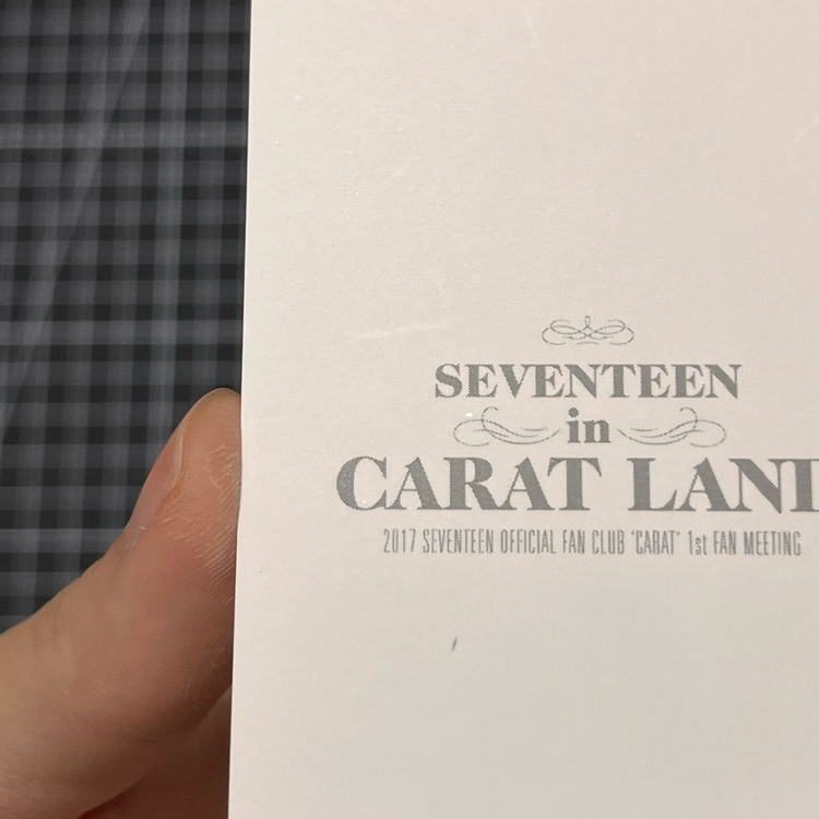 세븐틴 승관 2017 캐랜 캐럿랜드 폴라 폴라로이드 포카 포토카드 (1) 이미지