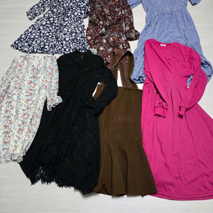 55사이즈 원피스 8장 일괄 무료배송 이미지