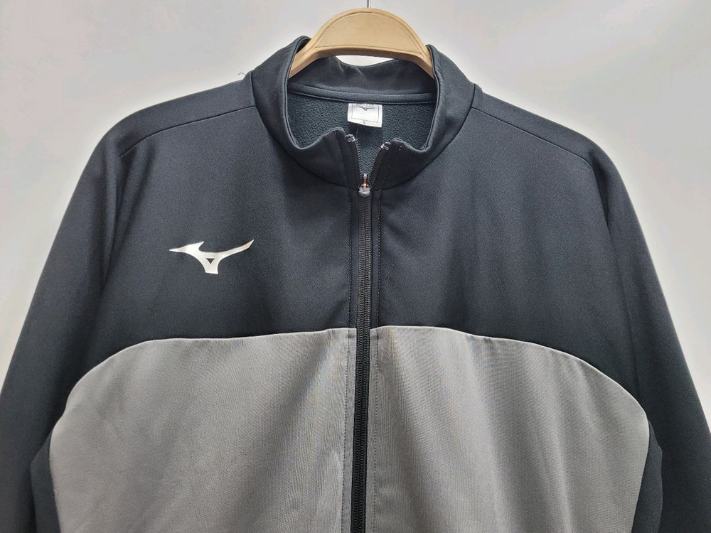 MIZUNO 미즈노 풀집업 트레이닝 자켓 / 남 M 블랙 그레이 이미지