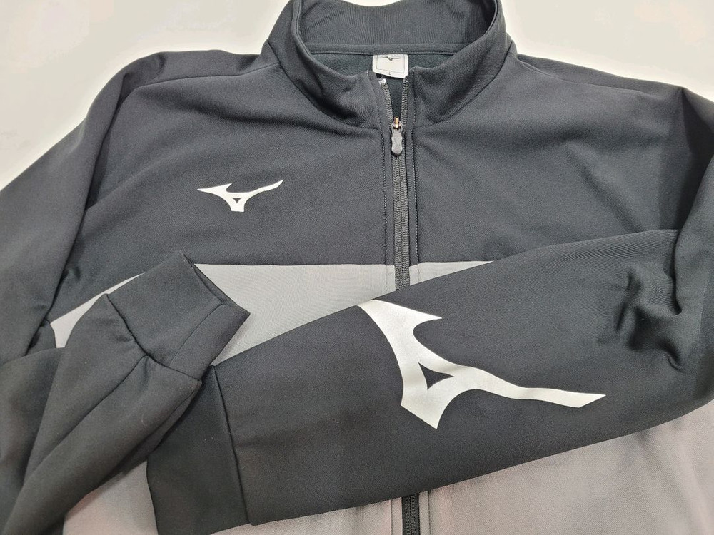 MIZUNO 미즈노 풀집업 트레이닝 자켓 / 남 M 블랙 그레이 이미지