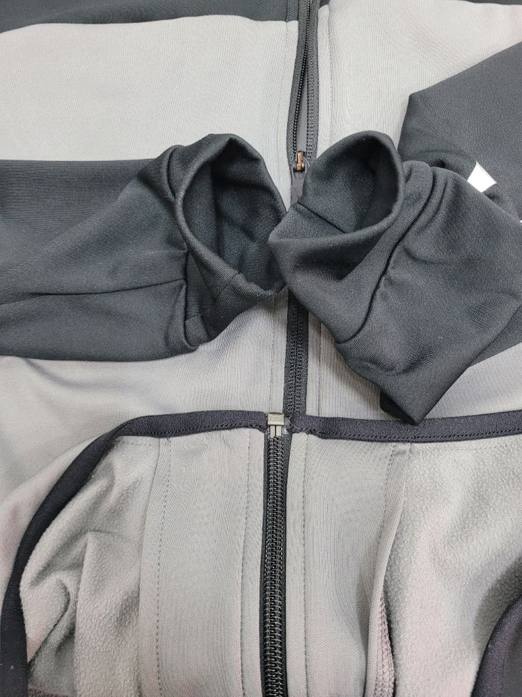 MIZUNO 미즈노 풀집업 트레이닝 자켓 / 남 M 블랙 그레이 이미지