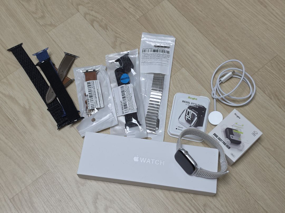 애플워치 10 46mm 실버 gps 이미지