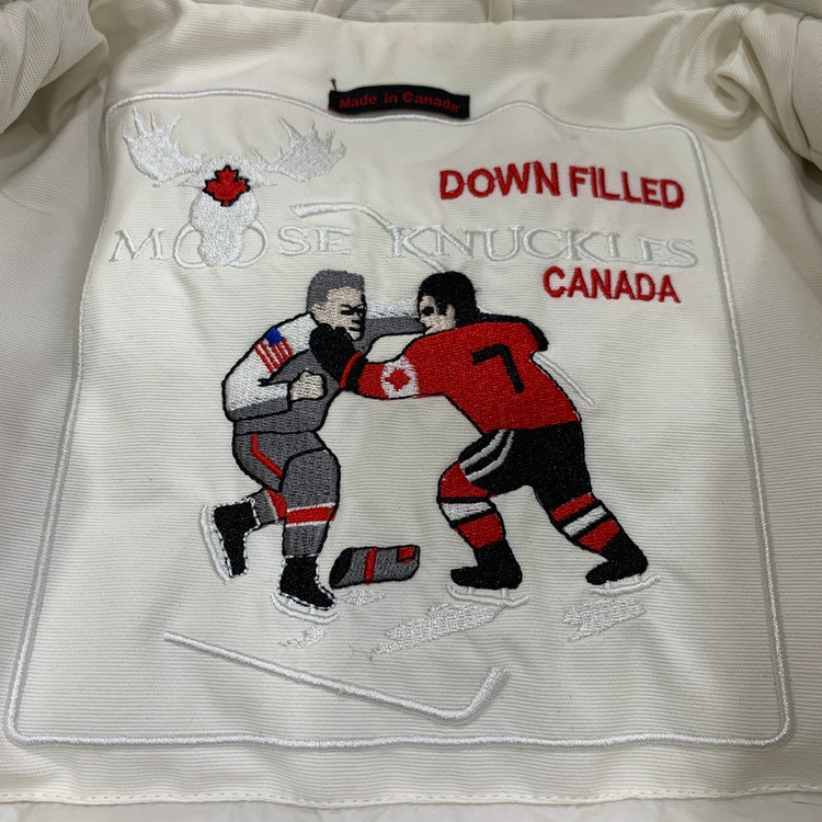 무스너클 여성 스노우 화이트 비버 거위털 구스다운 숏 패딩 자켓 MK2558LJ (S) 이미지