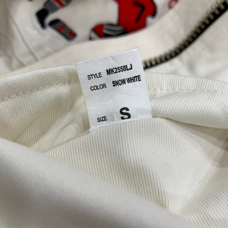 무스너클 여성 스노우 화이트 비버 거위털 구스다운 숏 패딩 자켓 MK2558LJ (S) 이미지