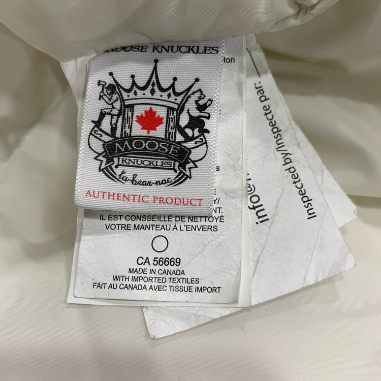 무스너클 여성 스노우 화이트 비버 거위털 구스다운 숏 패딩 자켓 MK2558LJ (S) 이미지