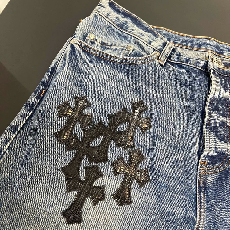 크롬하츠 악어패치 리바이스 데님 팬츠 이미지