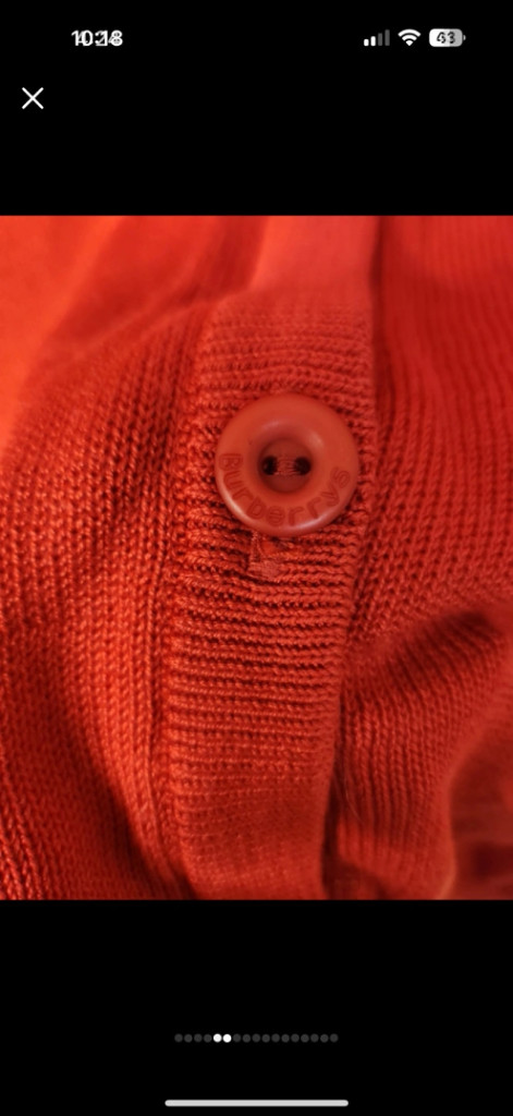 정품 버버리 골프 니트 베스트 정가100만원대--2