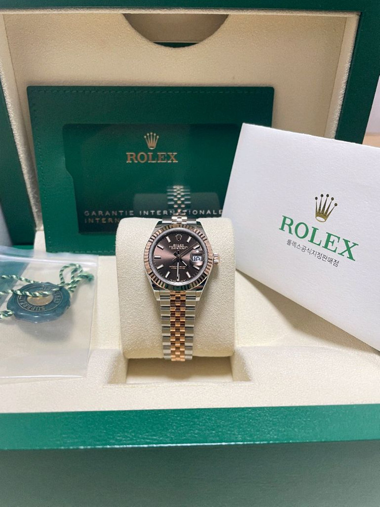 롤렉스 279171 데이저스트 28 초코판 로골콤비--1