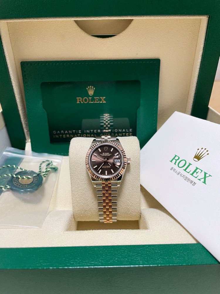 롤렉스 279171 데이저스트 28 초코판 로골콤비--8