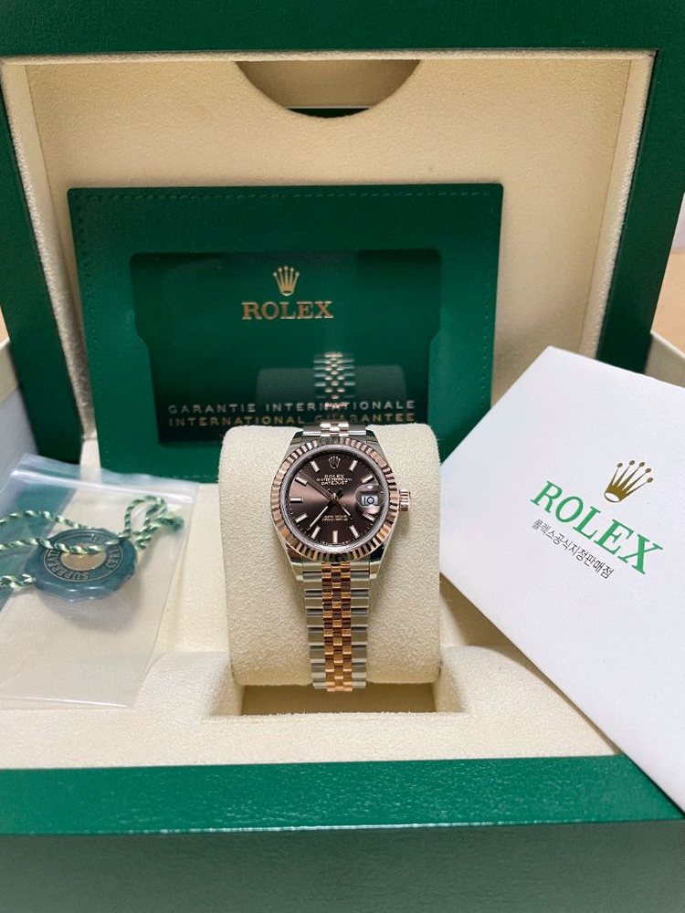 롤렉스 279171 데이저스트 28 초코판 로골콤비--9