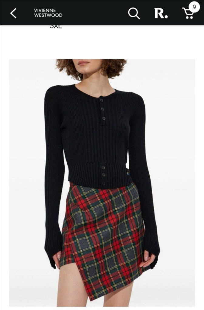 비비안웨스트우드 골지 크롭 버튼 업 탑 (새상품 사이즈 38, 40, 44, IT 구매가능)--1