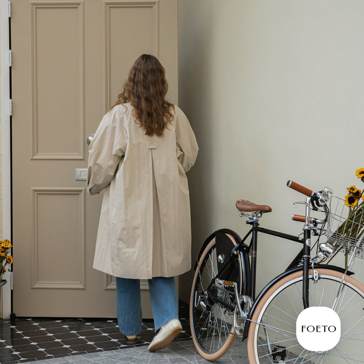 포에토(FOETO) 우디 트렌치코트 프리사이즈 새상품--1