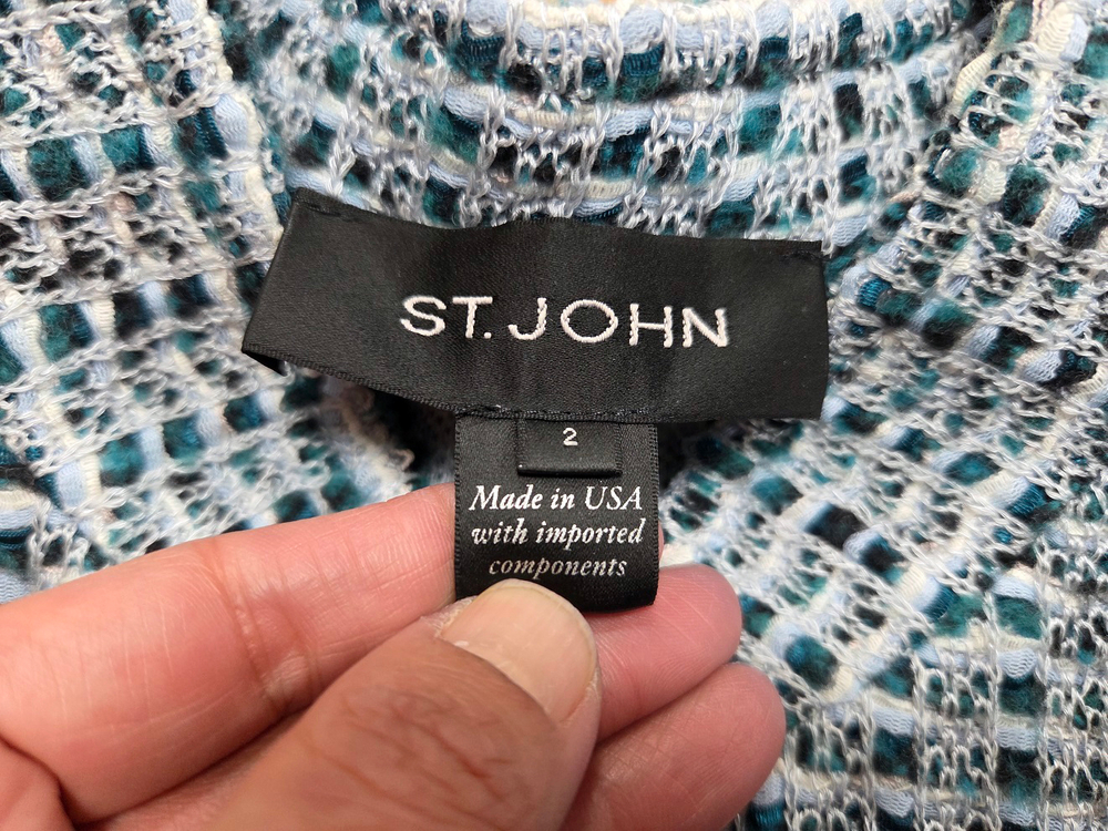 센존(ST.JOHN) 트위드가디건 44-55 새상품--5