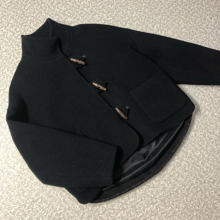 보카바카 23년 더플 코트 숏 떡볶이 하이넥 울90% 이미지