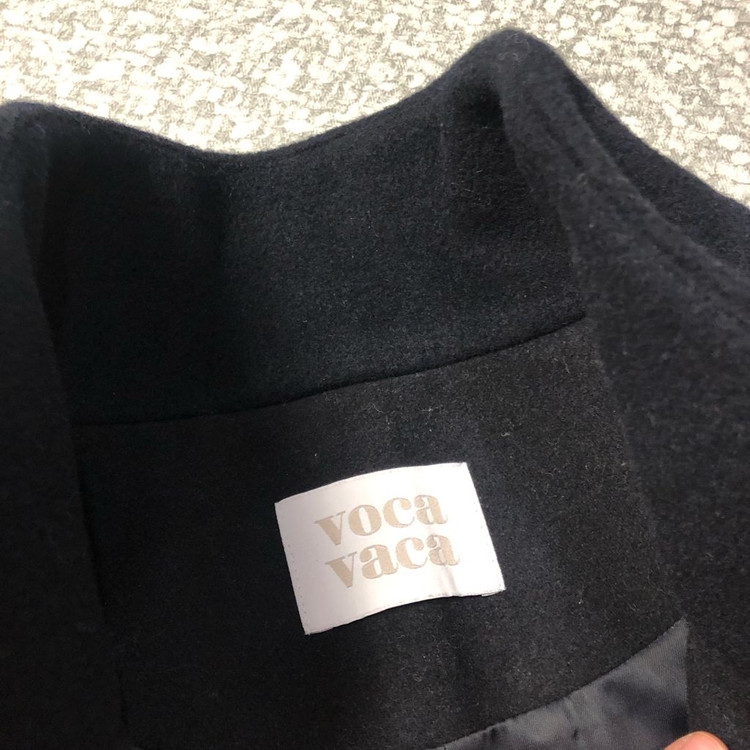 보카바카 23년 더플 코트 숏 떡볶이 하이넥 울90% 이미지