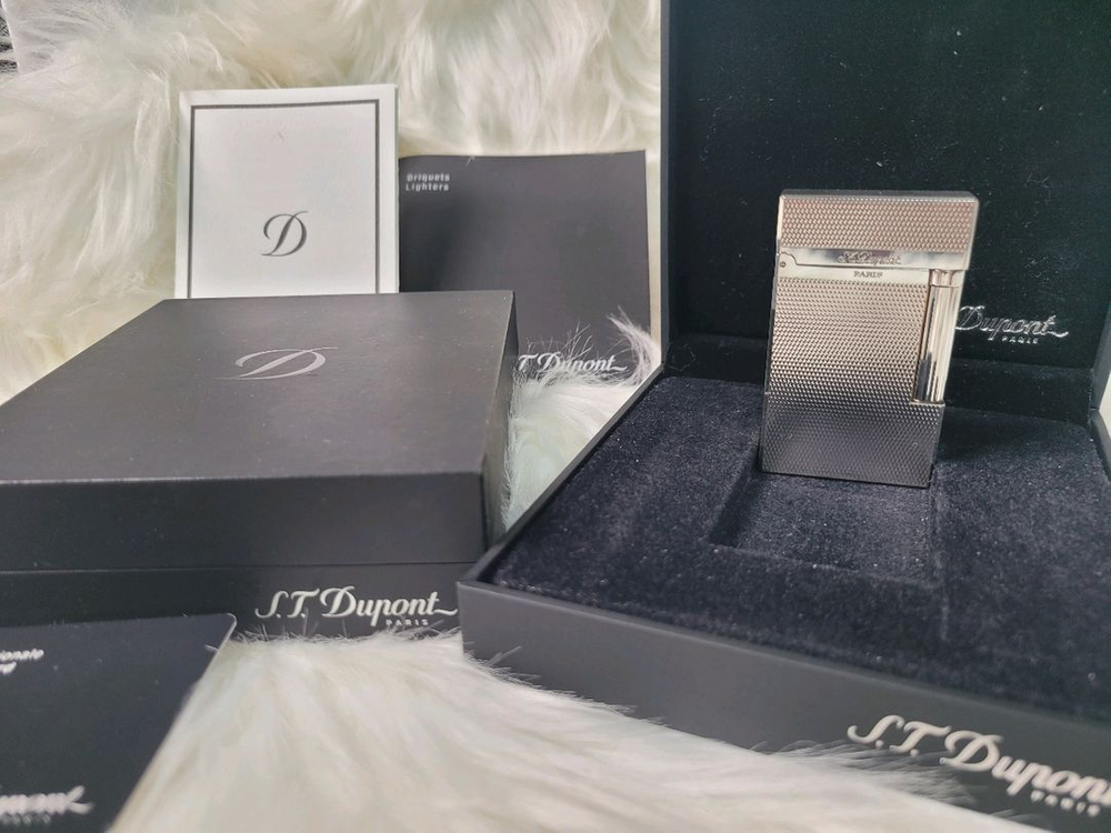 [새상품,풀세트] 듀퐁라이터 라인2 ca16181 은장 듀퐁 라이타 이미지