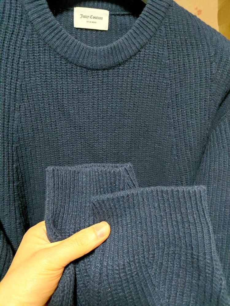 [쥬시꾸뛰르]캥거루포켓 울 니트 여자F(프리)사이즈--7