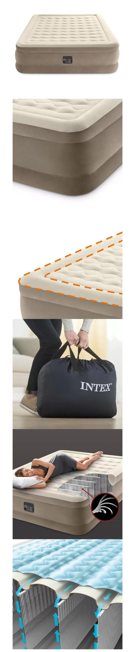 인텍스 울트라 플러시 퀸 에어베드 택포--1