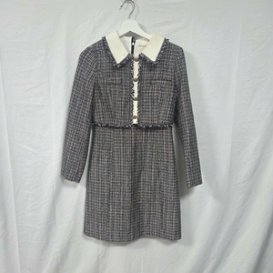 잇미샤 배색 트위드 원피스 이미지