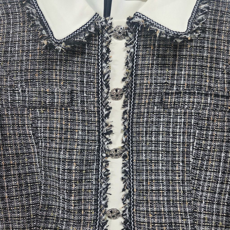 잇미샤 배색 트위드 원피스 이미지