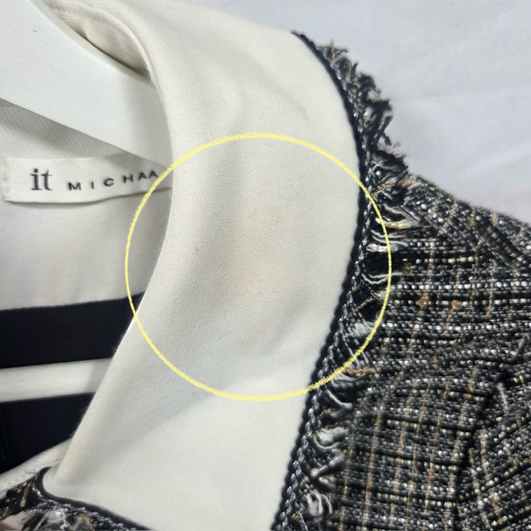 잇미샤 배색 트위드 원피스 이미지