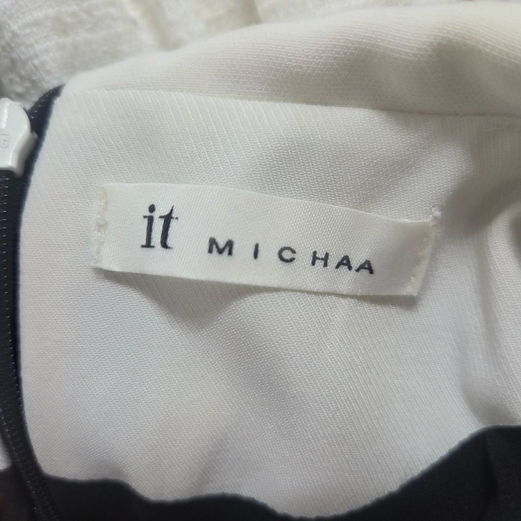 잇미샤 배색 트위드 원피스 이미지