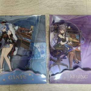 원신 pc라운지 감우,신학,각청,호두 sd 아크릴스탠드 미개봉 이미지