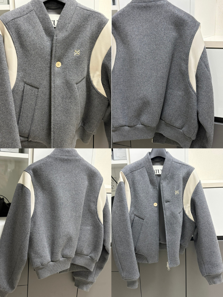 니트 바시티 자켓--0